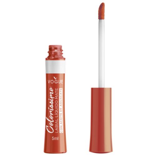 Labial Liquido Vogue Colorissimo Encanto Frutal Tono Frutilla