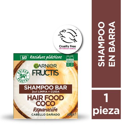 Shampoo Solido Fructis Hair Food Coco 60gr