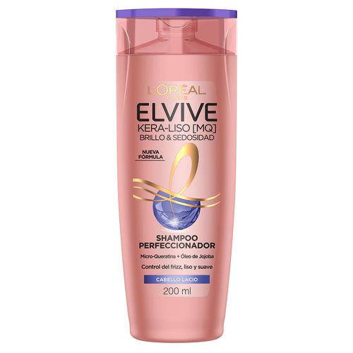 Shampoo Elvive Kera Liso Brillo Y Sedosidad 200 Mml