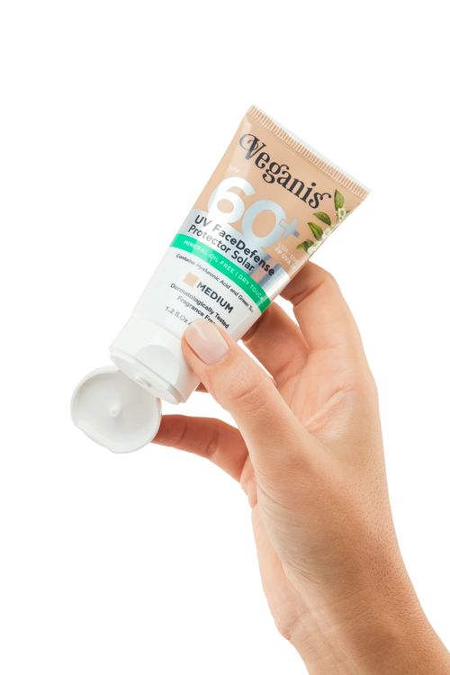 Veganis Protector Solar FPS 60 - Tono Medium 36 Ml