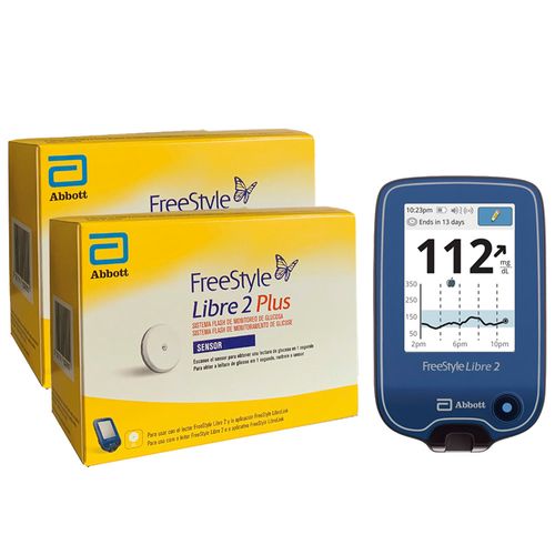 Promo Kit De Inicio Freestyle Libre 2 Plus (2 Sensores + 1 Lector de Regalo)