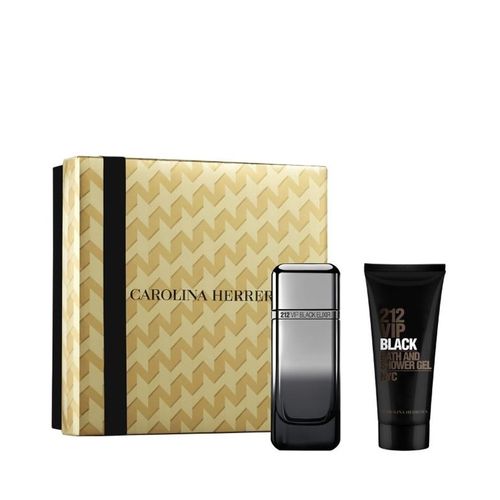 Carolina Herrera 212 Vip Black Elixir 100 Ml + Shower Gel 100 Ml