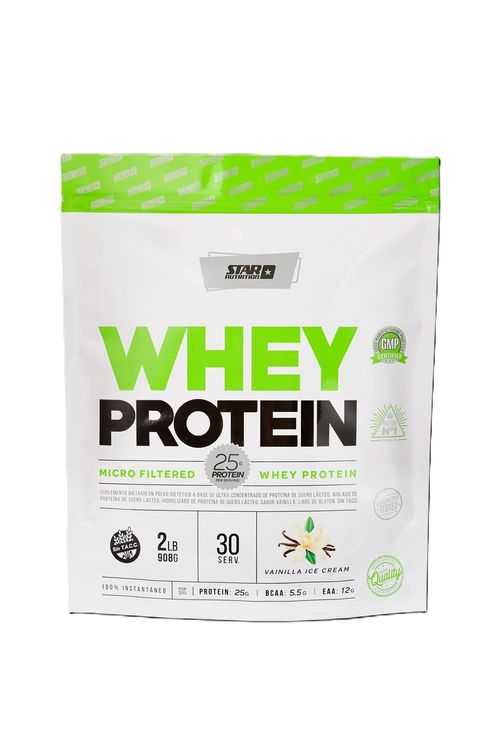 Star Nutrition Whey Protein Vainilla Doypack X2 Lb.(908 G)