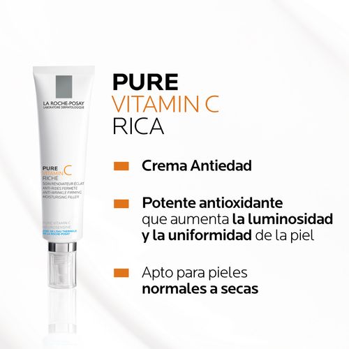 Tratamiento  Antiedad Redermic Hyalu C Ps Con Ácido Hialurónico Y Vitamina C De La Roche-Posay