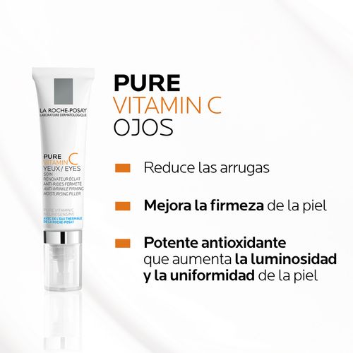 Tratamiento  Antiedad Redermic Hyalu C Ojos Con Ácido Hialurónico Y Vitamina C De La Roche-Posay