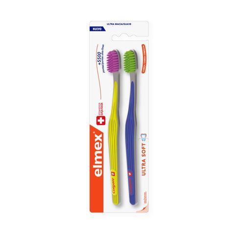 Elmex Cepillos Dentales Ultra Soft 2X1