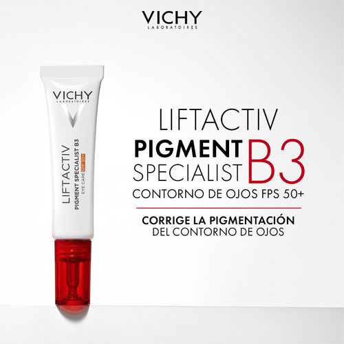 Contorno De Ojos Vichy Lifactiv Pigment Specialist B3 Antimanchas Fps 50 X 15 Ml