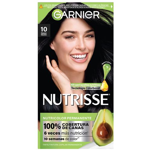 Kit Tintura Nutrisse Clasico Tono 10 Ebano Negro