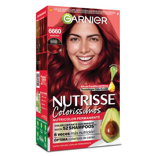 Kit Tintura Nutrisse Colorissimo Tono 6660 Manzana