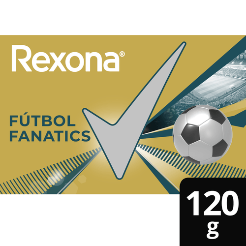 Jabón en Barra Rexona Fútbol Fanatics 120 G