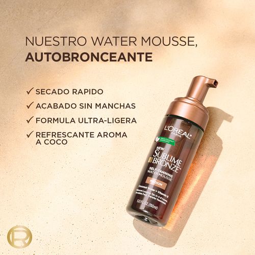 Water Mousse Autobronceante Sublime Bronze L´Oreal Paris