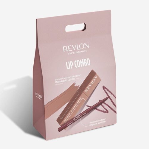 Kit Revlon Lip Combo Delineador de Labios + Labial Liquido