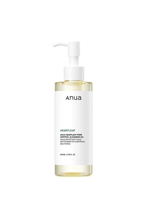 Anua Heartleaf Pore Control Cleansing Oil 200 Ml | Aceite Limpiador #1 Para Doble Limpieza - Todo Tipo De Piel Y Sensibles
