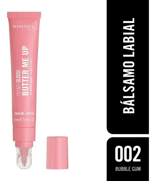 Rimmel Bálsamo Labial Oh My Gloss Butter Bubble Gum