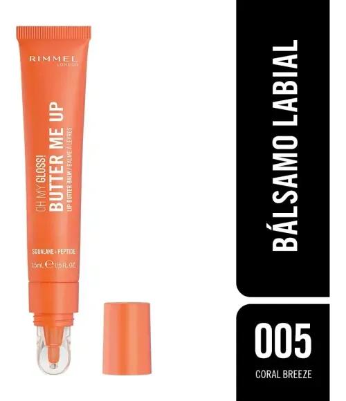 Rimmel Bálsamo Labial Oh My Gloss Butter Coral Breeze