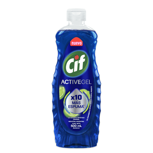 Detergente Concentrado Cif Active Gel Original 500 Ml