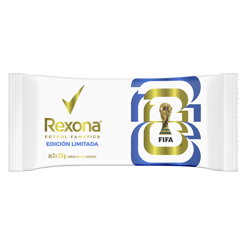 Jabón en Barra Rexona Copa del Mundo de la FIFA 2026™ Multipack x3 120 g