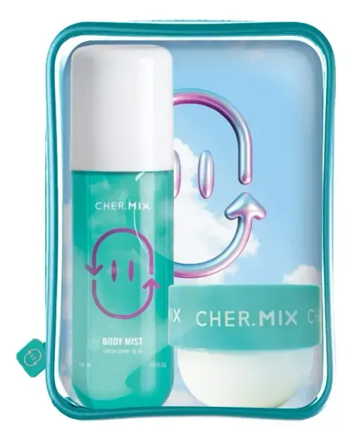 Set Cher Mix Body Mist Cotton Candy 135 Ml + Buttercream 150 Gr + Neceser