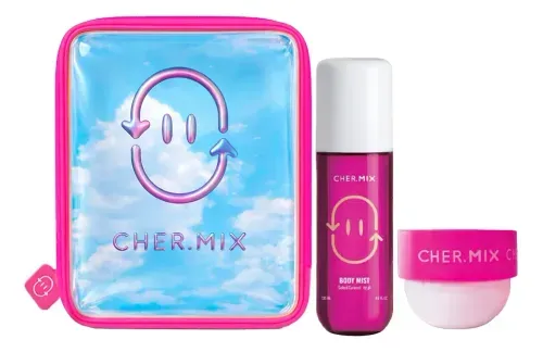 Set Cher Mix Body Mist Salt Caramel 135 Ml + Buttercream 150 Gr + Neceser