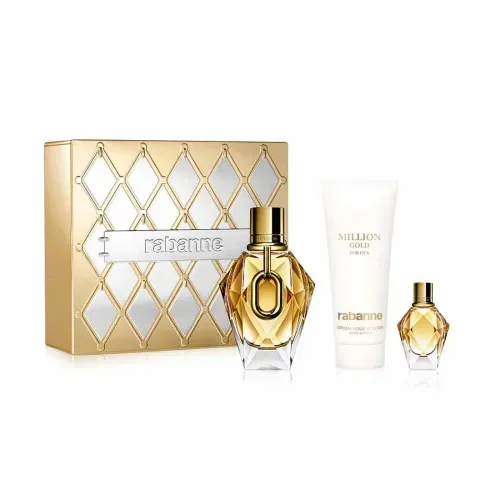 Rabanne Million Gold For Her Fem Edp 90 Ml + Body Lotion 100 Ml + Edp 5 Ml